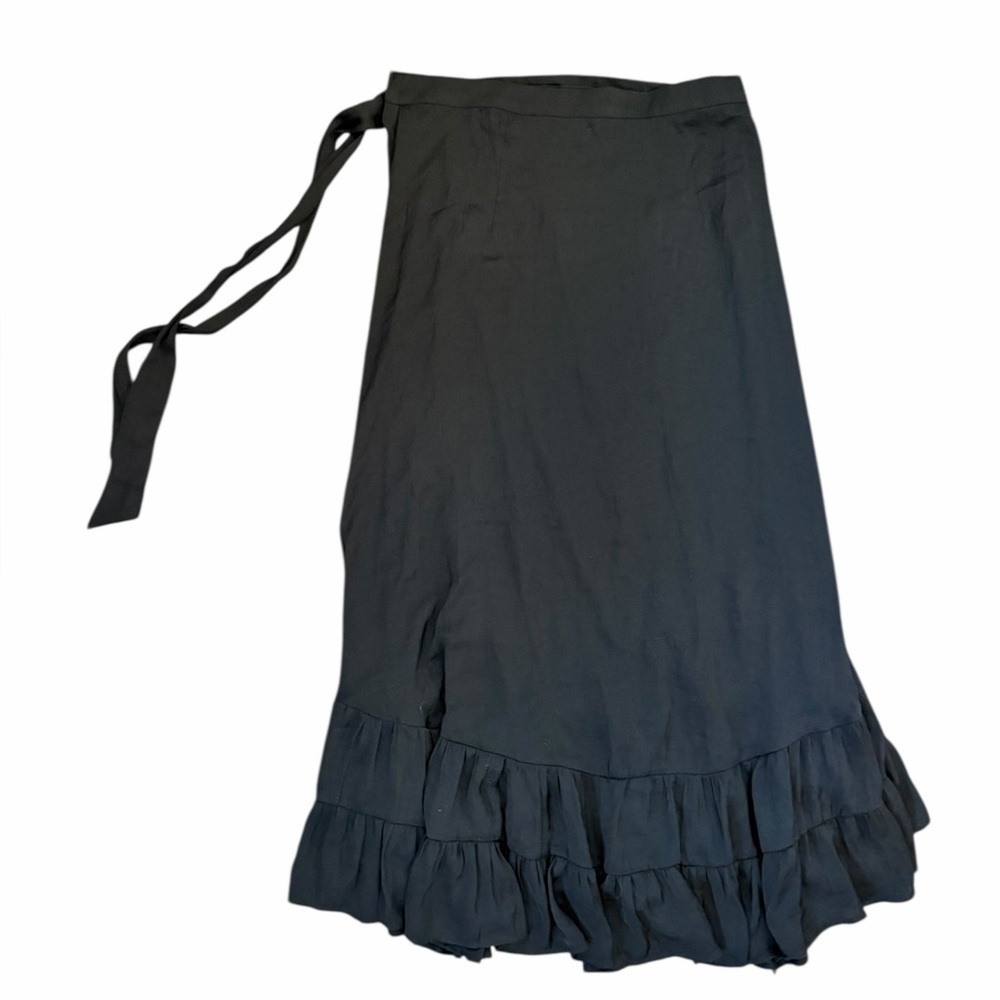 Free People Black Rendezvous Crop Top amd Maxi Wrap Skirt Set Womens Sz XL NWT - Picture 12 of 16